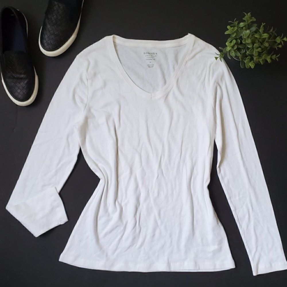 Sonoma white long sleeve shirt